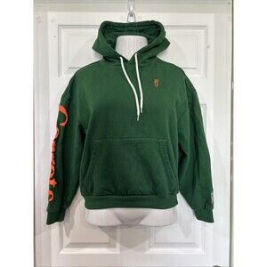 Carrots by Anwar Carrots Green Hooded Sweatshirt Hoodie Graphic Orange Logo XS